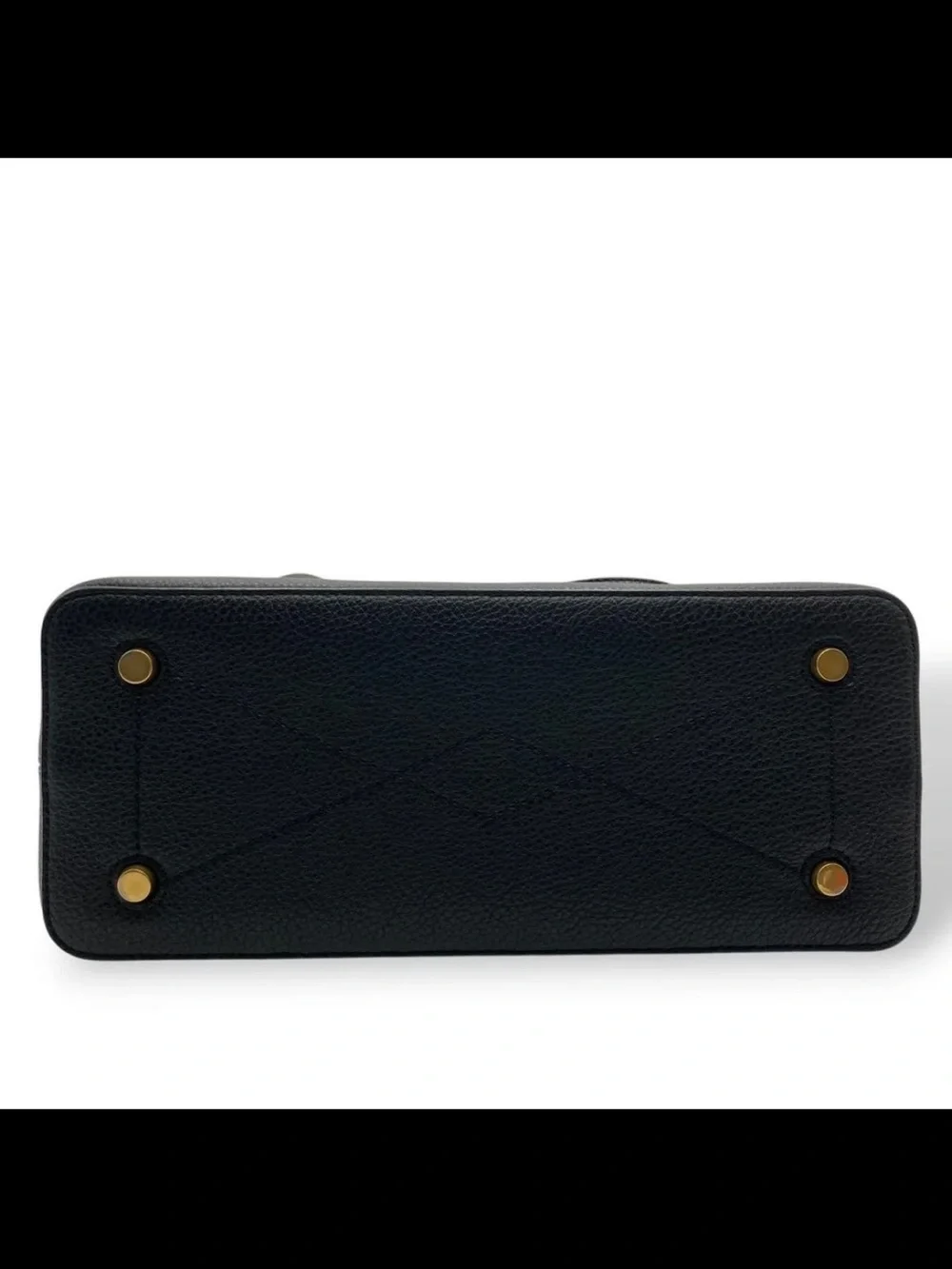 Mulberry Black Pebbled Leather Satchel with Gold Hardware